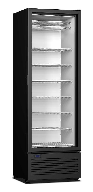 Armoire congélation professionnelle noire avec une porte vitrée 400... - P7472.0215_0