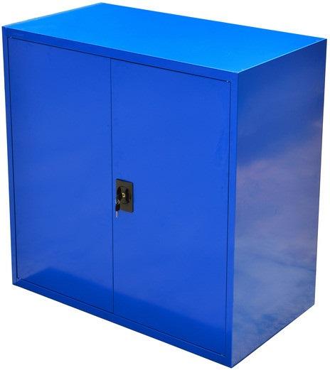 Armoire d'atelier en acier - Réf. 4010071xxx - Stable, montage sans outils, 4 tablettes, verrouillage sécurisé_0
