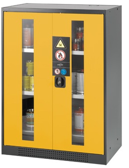 Armoire de sécurité pour produits dangereux portes vitrées - 465 litres_0