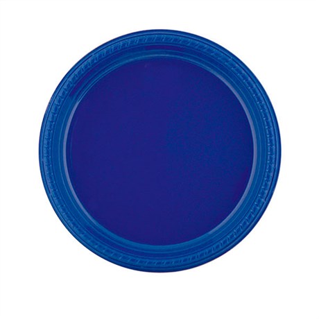 ASSIETTE DE COULEUR D.17.5 CM BLEU MARINE PS (VENDU PAR 500)