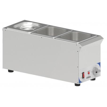 Bain marie à sauce 3 x gn 1/6 à poser - CBMS316V_0