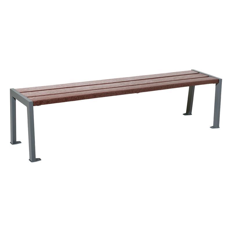 Banquette SILAOS® - acier et plastique recyclé - ref : 209634.Gpro - longueur 1800 mm_0