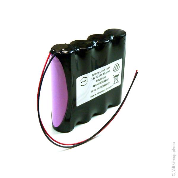 Batterie industrielle Li-Ion 4x18650 26F 1S4P ST1 - 3.7V 10.4Ah - Marque NX_0