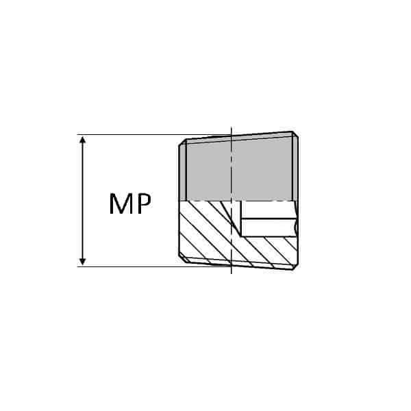 Bouchon mâle NPT 6 pans creux - 1/4' , 13.61_0
