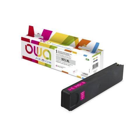 CARTOUCHE D'ENCRE REMANUFACTURÉE OWA - HAUTE CAPACITÉ - MAGENTA - POUR HP 971XL M - CARTOUCHE COMPATIBLE
