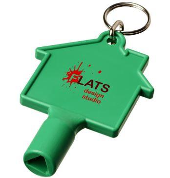 Clé de compteur en forme de maison avec porte-clés Maximilian - utilitaire pour radiateurs, compteurs et poteaux électriques_0
