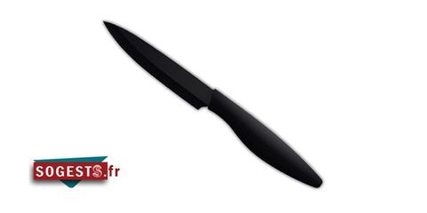 COUTEAU À STEAK CÉRAMIQUE 10 CM LAME NOIR