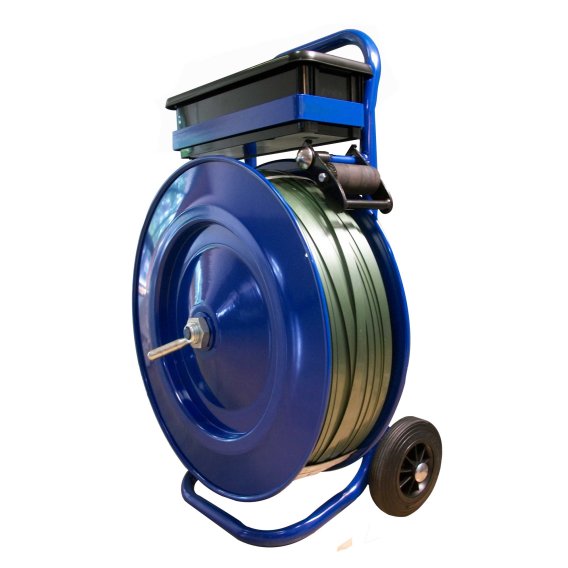 Dévidoir mobile pour feuillard polypropylène - Pour bobines avec joues plastiques - Diamètres intérieurs 26 mm ou 70 mm_0