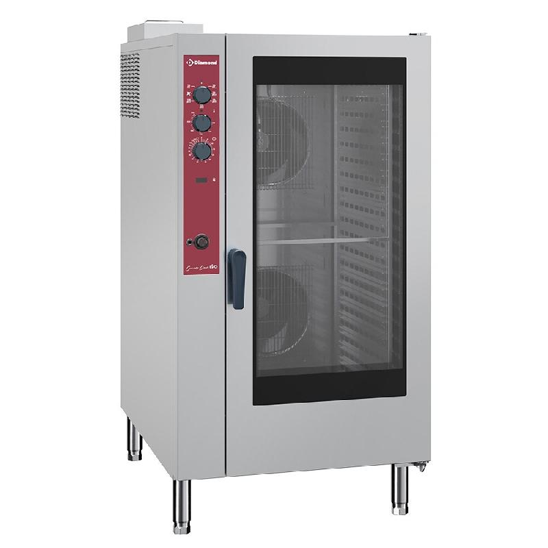 Diamond - Four gaz à convection, 20x GN2/1 - 40x GN1/1, humidificateur automatique - réf. CFG202/N - gris inox AKS-CFG202/N_0