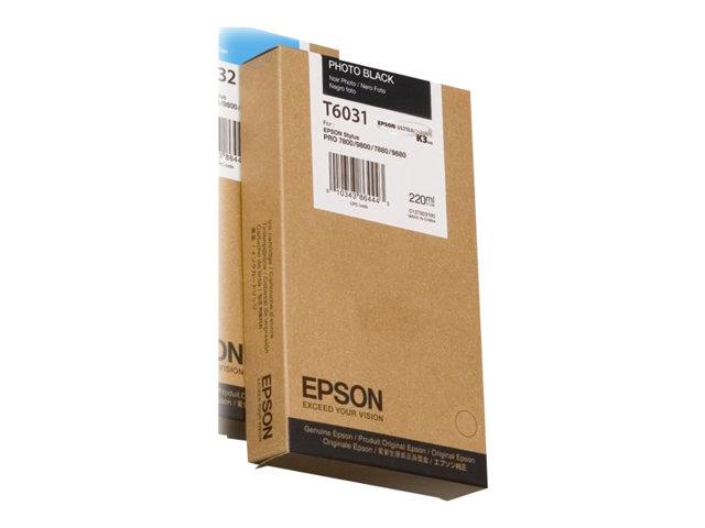 EPSON ENCRE PIGMENT NOIR PHOTO SP 7800/7880/9800/9880 (220ML) -  AUTHENTIQUE