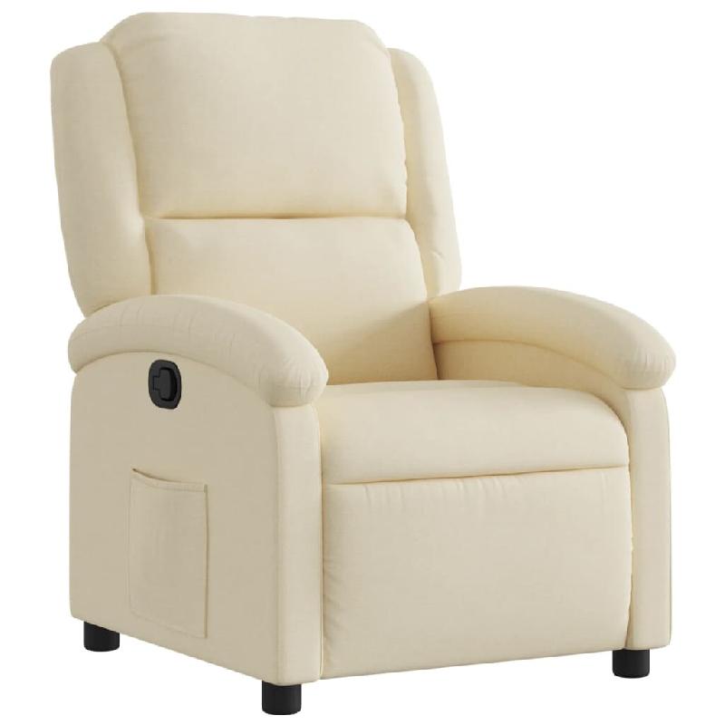 Fauteuil inclinable Crème Tissu Modèle Serlonis - 371760_0