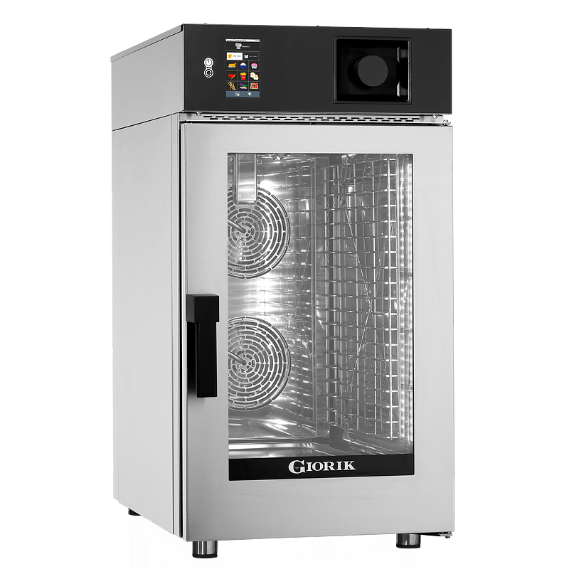 Four mixte compact électrique 10 GN1/1 écran digital 5'' vapeur par injection Giorik_0