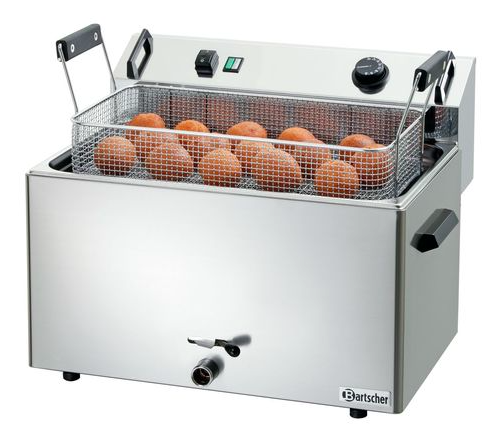 Friteuse à beignets électrique - 16L ou 30L - Haut rendement avec zone froide et thermostat réglable_0