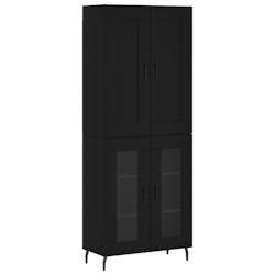 HELLOSHOP26 - Buffet bahut commode armoire meuble de rangement organisateur cuisine salle de séjour salon haut 69,5 x 34 x 180 cm bois d'ingénierie_0