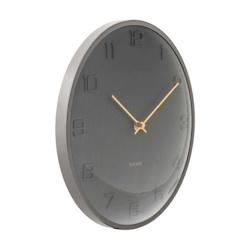 Horloge murale en métal Fuerte Dome gris Karlsson - gris 8714302772436_0