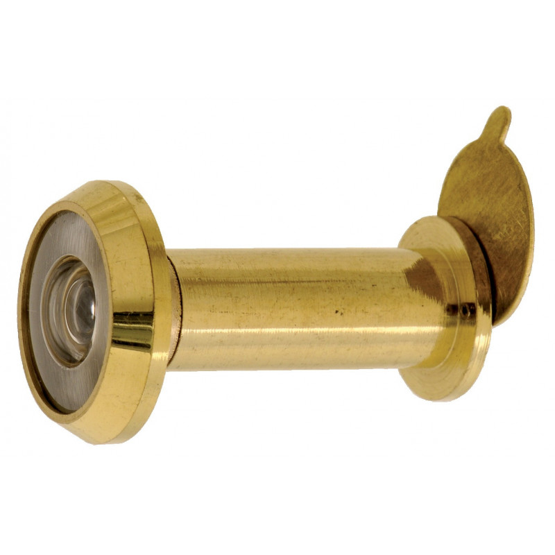 MICROVISEUR POUR PORTE DE 37 À 58MM ET 63 À 70MM DIAMÈTRE 12MM LAITON POLI - HERACLES - MICRO-11