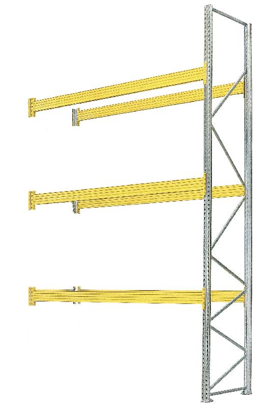 Kit rack à palettes Palstar - 3 niveaux - charge 3400 kg - capacité 12 Euro palettes_0