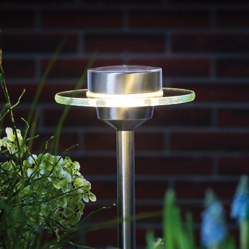 PAULMANN LAMPE SOLAIRE LED UFO EN INOX IP 44