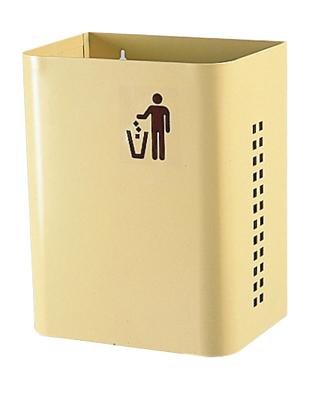 LOT DE 2 POUBELLES 27 LITRES SUR POTELET - IVOIRE - MANUTAN COLLECTIVITÉS