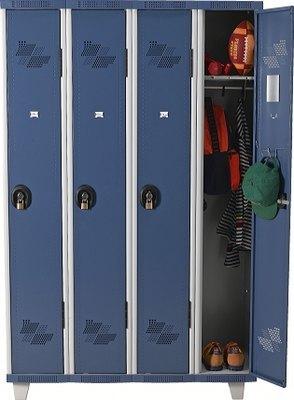 VESTIAIRE SUR PIEDS INDUSTRIE PROPRE 300 MM 1 COLONNE SERRURE MORAILLON LILAS - MANUTAN COLLECTIVITÉS