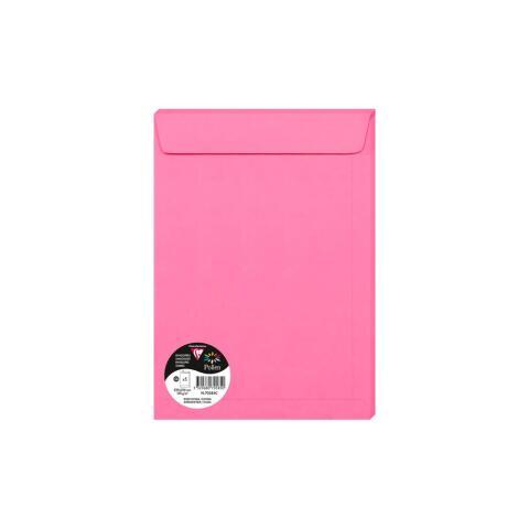 LOT DE 10 - PAQUET DE 5 ENVELOPPES POLLEN 229X324MM 120G/M² - ROSE FUCHSIA