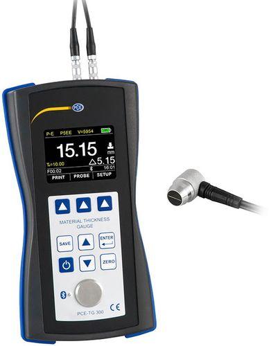 Mesureur d'épaisseur de matériaux compact - sonde externe 5MHz diamètre 10mm - Pulse-E - PCETG300_0