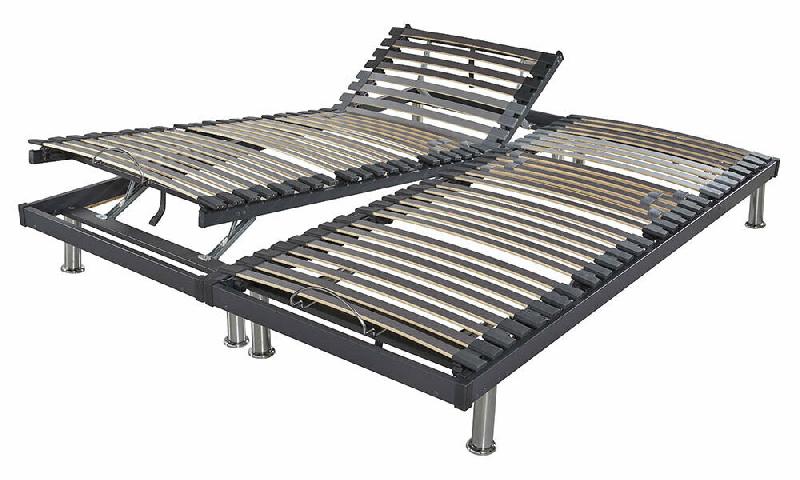 PACK SOMMIER DE RELAXATION MANUEL BALÉO + MATELAS TANARO  MARRON 80+80X200 CM