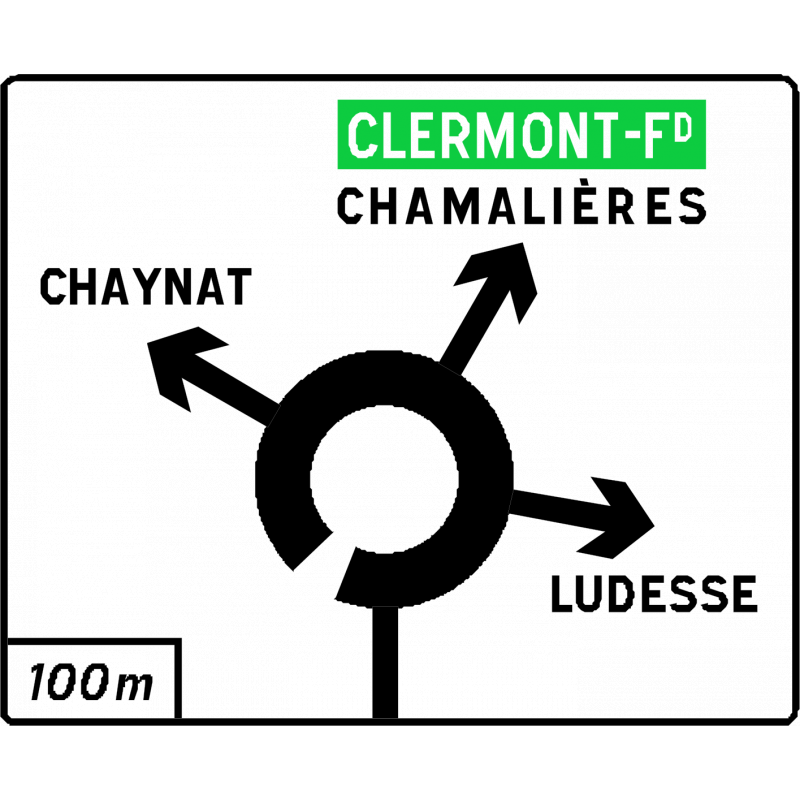 Panneau diagrammatique D42b - Giratoires_0