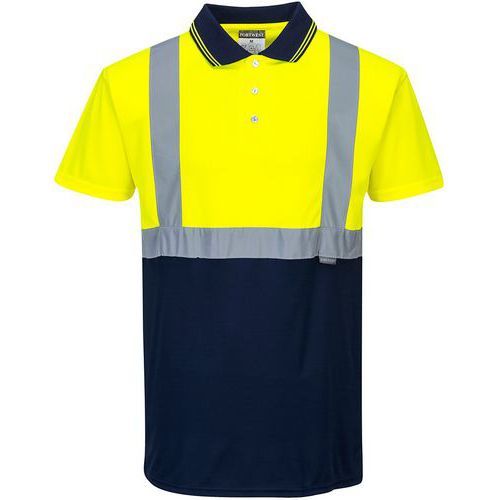 POLO HAUTE VISIBILITÉ BICOLORE S479 BLEU/JAUNE XXL - PORTWEST