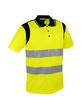 Polo jaune. Haute-visibilité. 100% polyester. 150 gm2._0