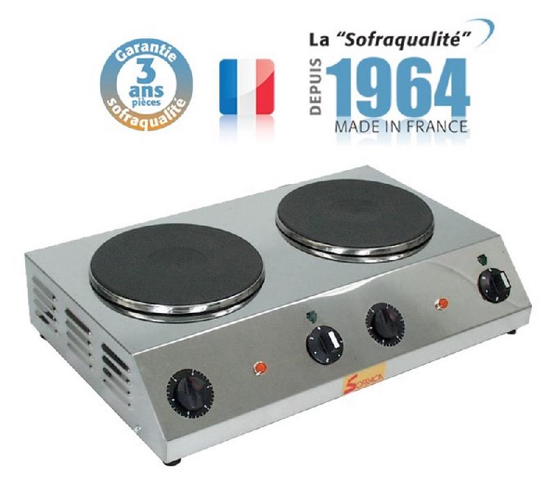 Réchaud électrique - 2 plaques - diamètre 220 mm alimentation - monophasé (230 v )/2/n/t - 27154S_0