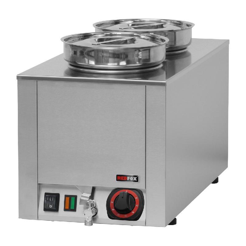 RedFox Bain-marie électrique 2 récipients ronds – système mouillé - 10522_0