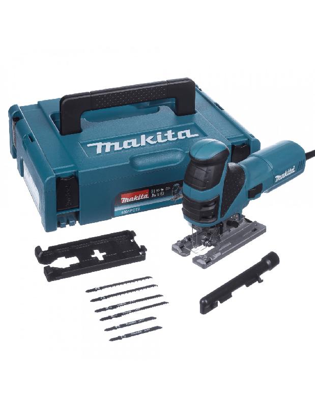 SCIE SAUTEUSE 720W À POIGNÉE POMMEAU 135MM + COFFRET MAKPAC - MAKITA - 4351FCTJ