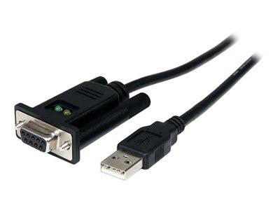 STARTECH.COM CÂBLE ADAPTATEUR USB VERS RS232 SÉRIE - CÂBLE DB9 SÉRIE DCE AVEC FTDI - NULL MODEM - USB 1.1 / 2.0 - ALIMENTÉ PAR BUS