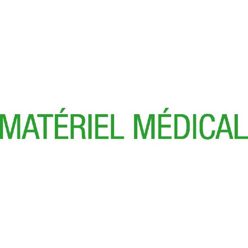 Sticker texte matériel médical - Vinyle vert 12.7x100 cm - Durée jusqu'à 10 ans_0