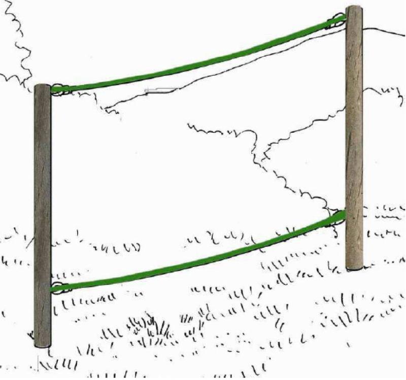 Structure parcours de santé - Corde d'équilibre - Échauffement 2022 - Fabrication française_0