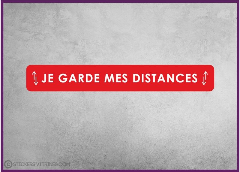 Sv806 - Adhésif pour vitrine antidérapant 57 x 8 cm - Stickers vitrines signalétiques Covid-19_0