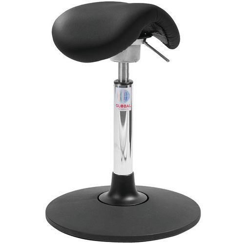 SIÈGE MINI SWAY FLEXMATIC - IMITATION CUIR - BAS - NOIR - GLOBAL PROFESSIONAL SEATING