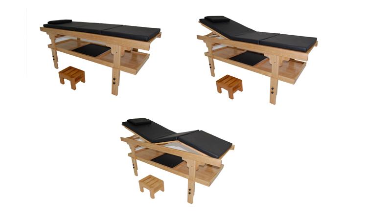 Table fixe en bois luxe Moorea 3 noire - Mass Line Paris - 70x207 cm - Hauteur réglable 70 à 90 cm - Bois massif et finitions haut de gamme_0