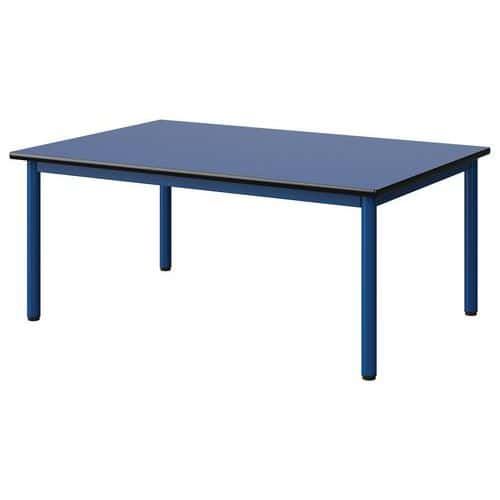 TABLE MALIBU 120X80 T1 4P STRA BLEU U525/NOIR BLEU 5005