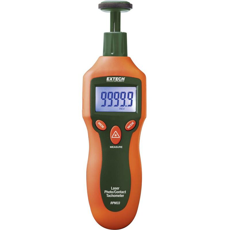 Tachymètre Numérique TA500B - Mesure Contact 3-19999 Tr/min, Vitesse Linéaire M/m/min, écran Rétroéclairé
