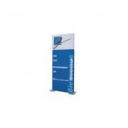 Totem extérieur standard plat - Sigma Signalisation - design épuré, personnalisable, châssis acier et faces aluminium_0