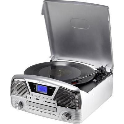 TOURNE-DISQUE RÉTRO RENKFORCE MT-35 ARGENT