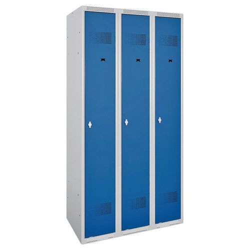 VESTIAIRE IND. PRO. PRIMA MOR. 3 COL. S/SOCLE GRIS/ BLEU - ACIAL