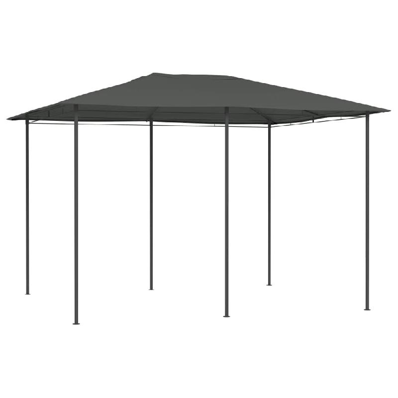 VidaXL Belvédère 3x4x2,6 m Anthracite 160 g/m² Modèle Atlas Pure - noir 313616_0