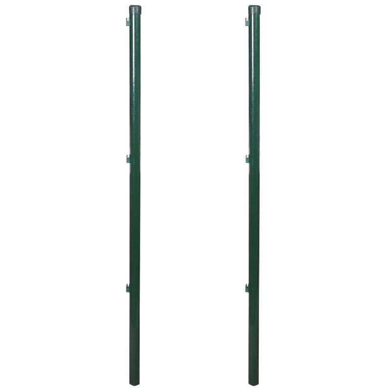 Vidaxl poteaux de clôture 2 pcs 200 cm 140367_0