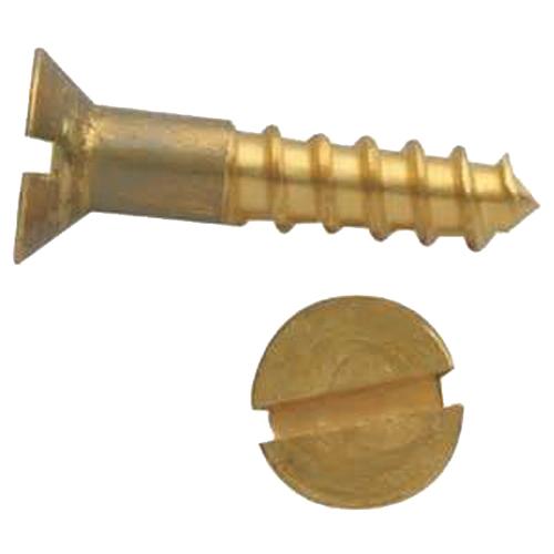 VIS À BOIS TÊTE FRAISÉE FENDUE LAITON DIN 97 3,5X40 BOÎTE DE 200 - GFD - 102056