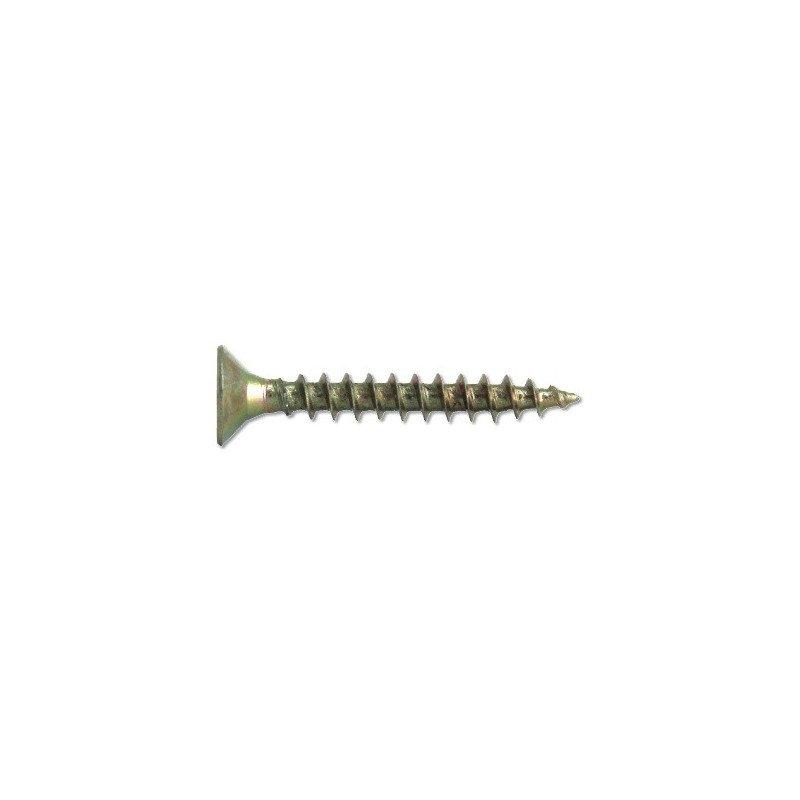 VIS À BOIS AGGLOMÉRÉS TÊTE FRAISÉE POZIDRIVE ACIER ZINGUÉ 6X160 BOÎTE DE 100 - ULTIMA - 10160160