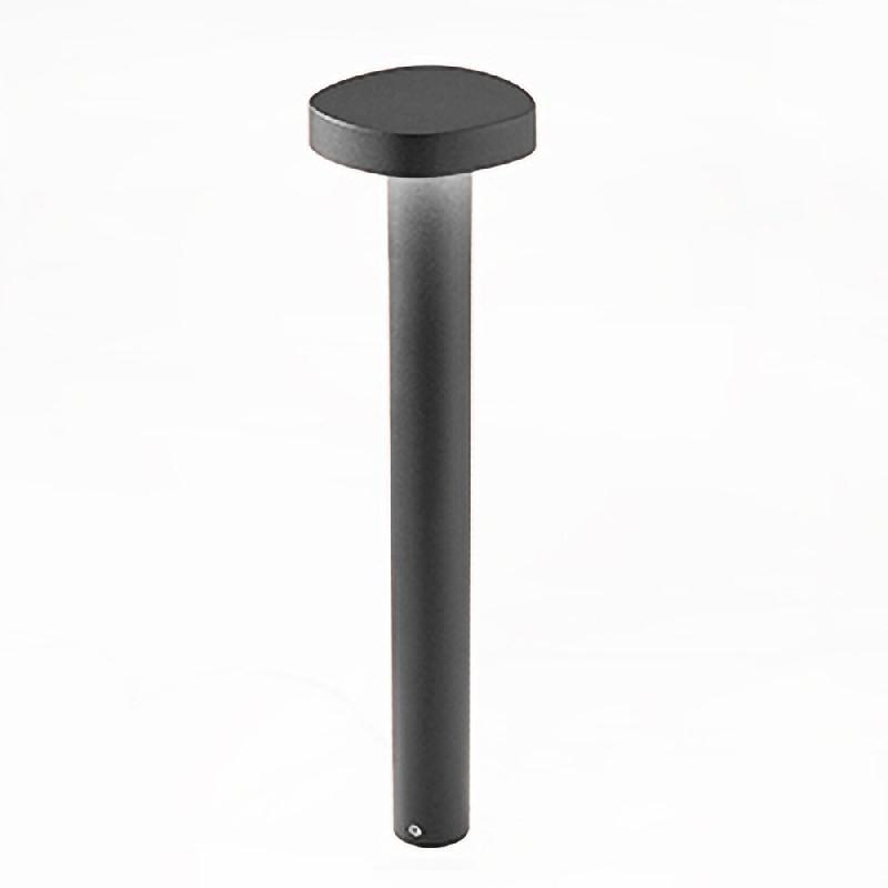 Zafferano Ciottolo - Borne LED d'extérieur IP54 7W 3000K design moderne en aluminium pour jardins et allées - 70 cm Gris foncé - gris 8054144505473_0