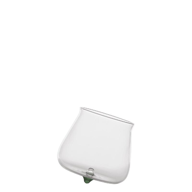 Zafferano Pirolo Lot De 6 Verres Tumbler Junior En Verre Borosilicate Vert - Design Toupie Rotative, Élégants, Résistants Et Lavables Au Lave-Vaiss_0